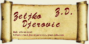 Željko Đerović vizit kartica